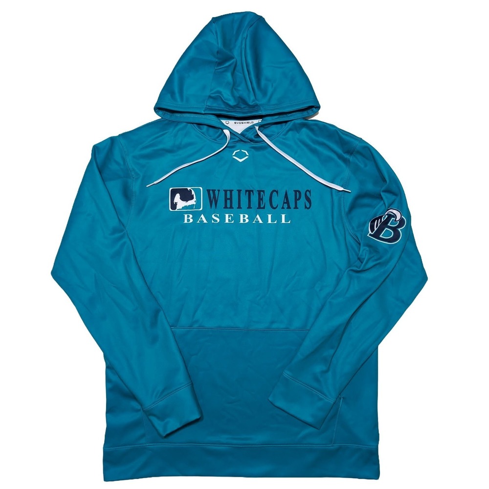 EVOSHIELD Brewster Whitecaps Cape Cod League Hoodie Baseball Green Blue Large L